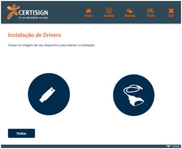 You must select the type of device to use