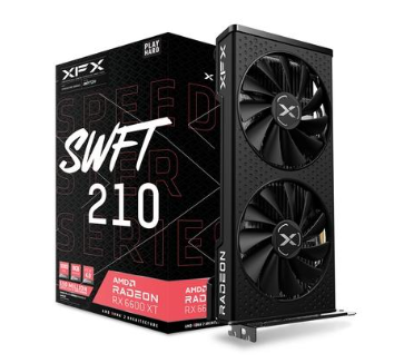 Image: XFX Speedster SWFT210 AMD Radeon RX 6600 XT graphics card, 8 GB GDDR6