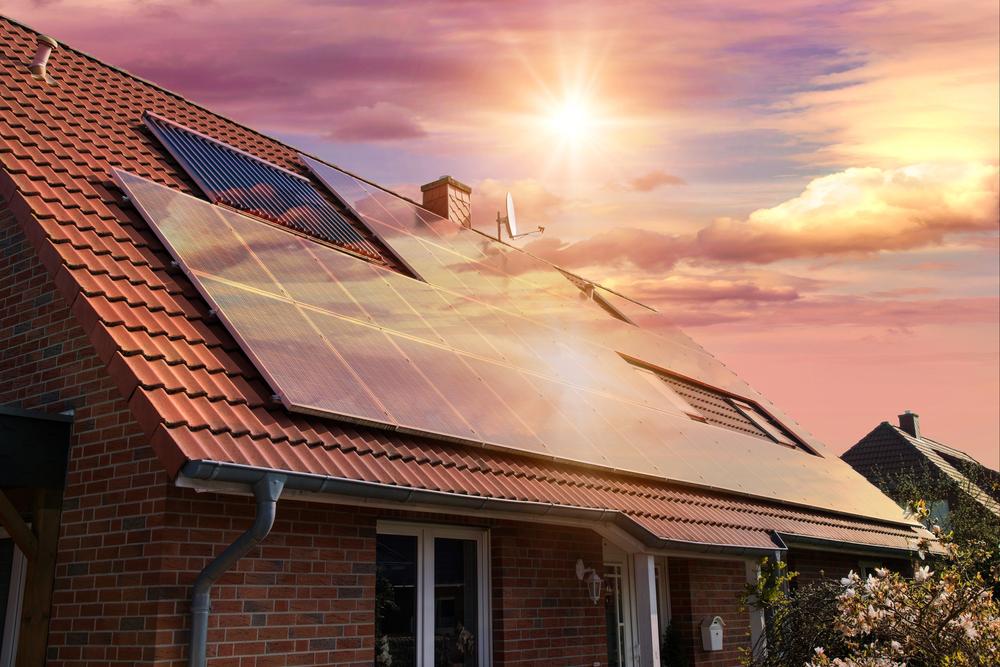 Solar panels in the home can save between 10% and 20% on the electricity bill.