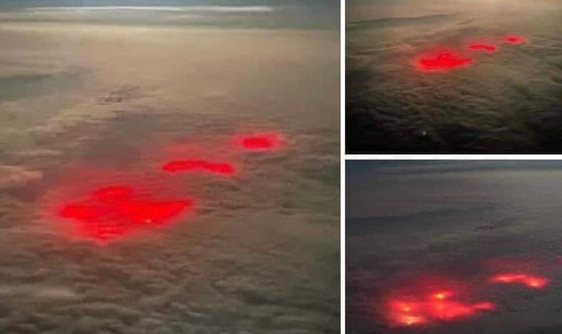 Brilho vermelho misterioso no Atlântico impressiona piloto de avião