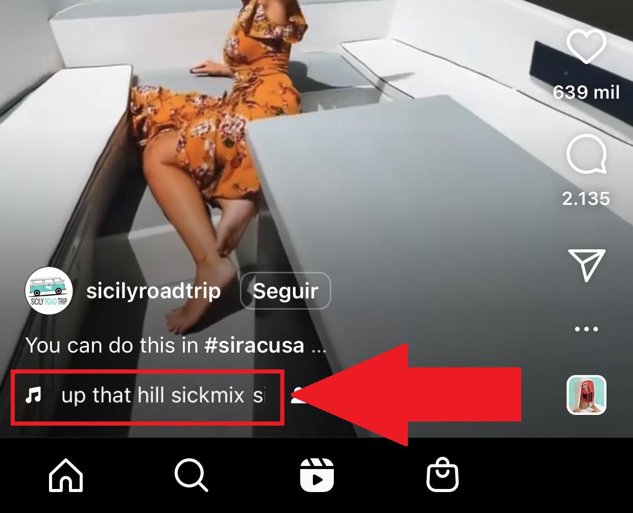 Click the song to use