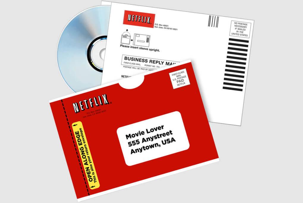 Envelopes are sent by Netflix via mail.  (Netflix)