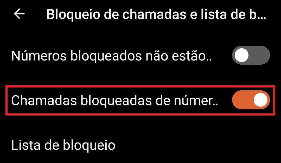 Mude o chaveamento até que ele fique na cor laranja