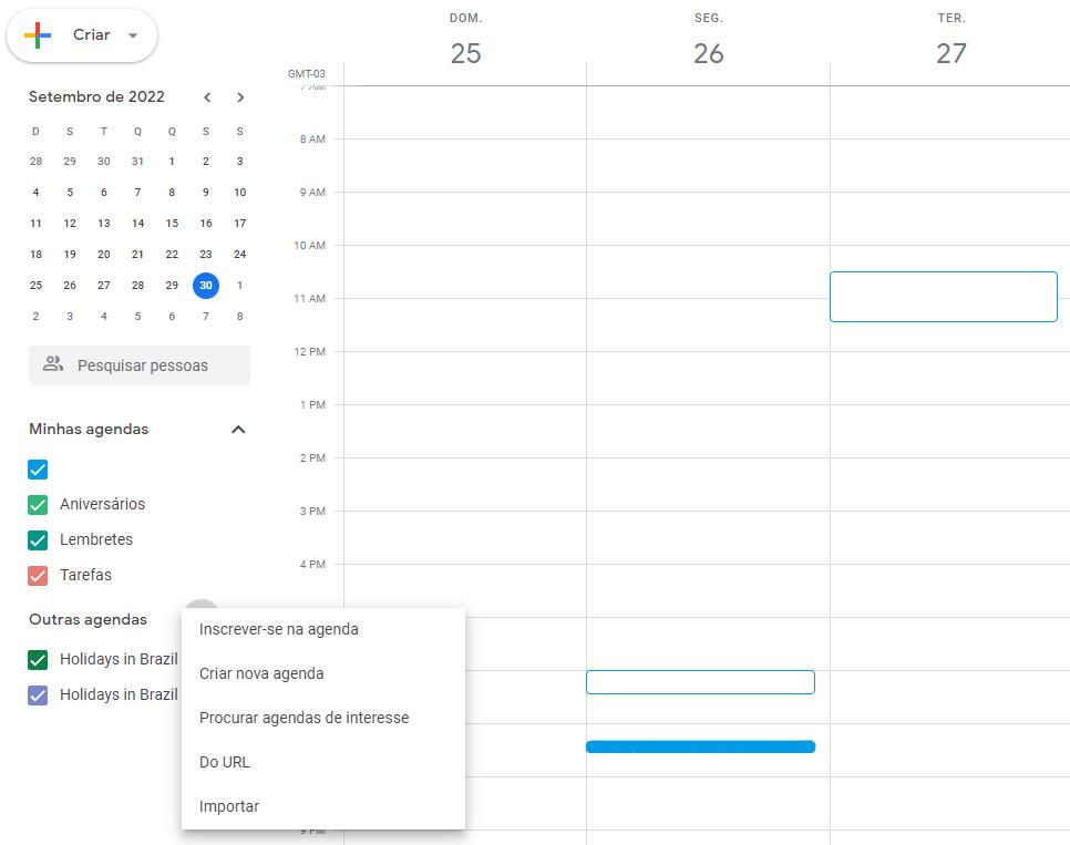 Crédito: Reprodução | Google Agenda via TecMundo.