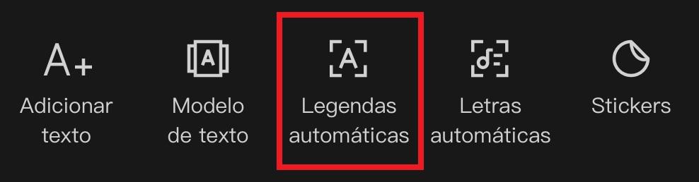 A opção 