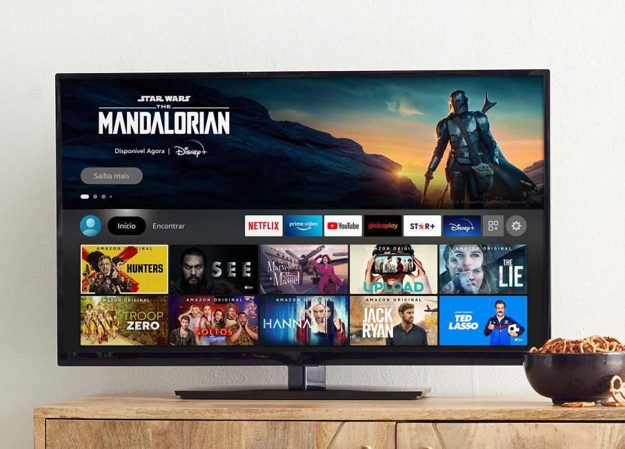 Based on Android TV, Fire TV adopts a similar look to Google TV.