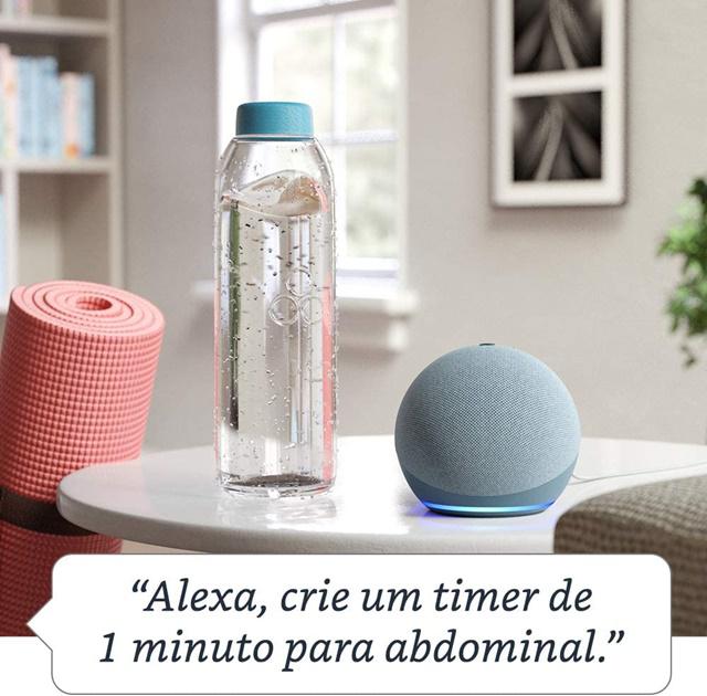 Echo Dot receives voice commands via Alexa