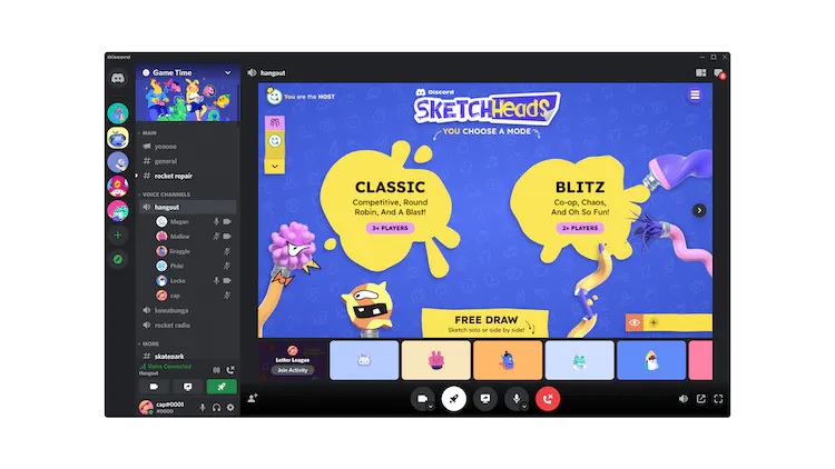 One of the games available in Discord's new event hub.