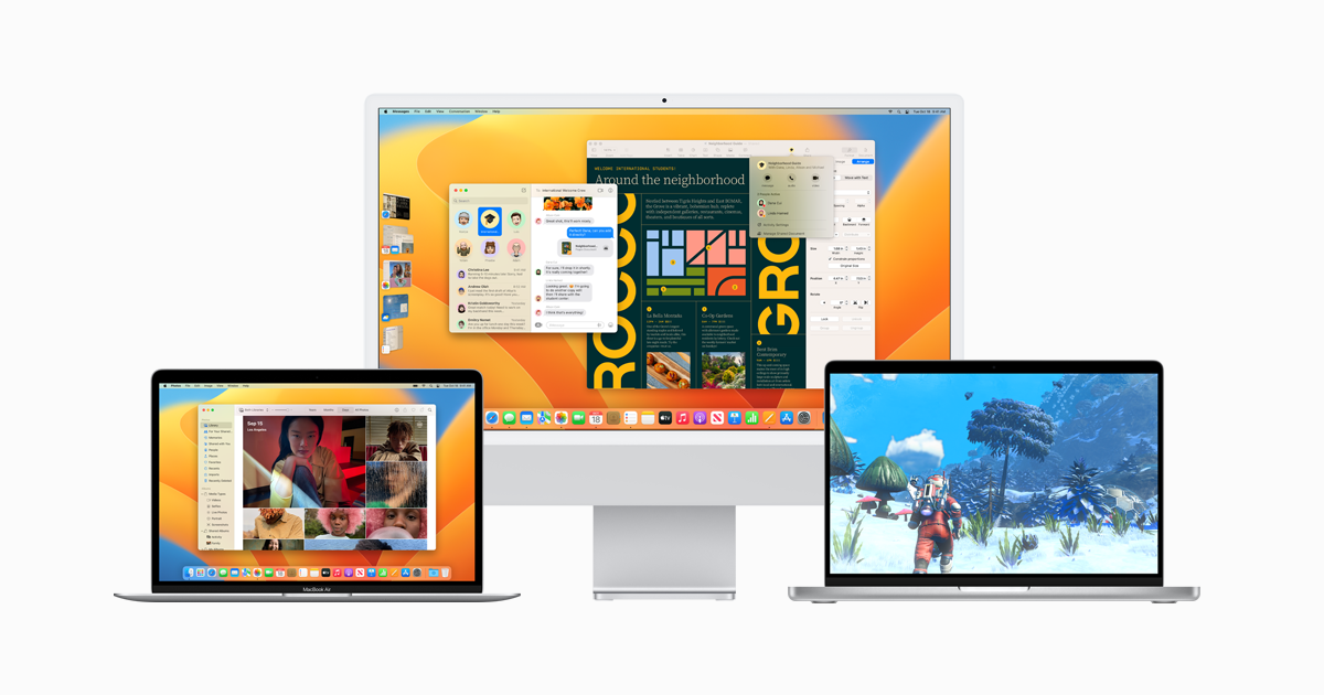 macOS will be available for various iMac and MacBook models.