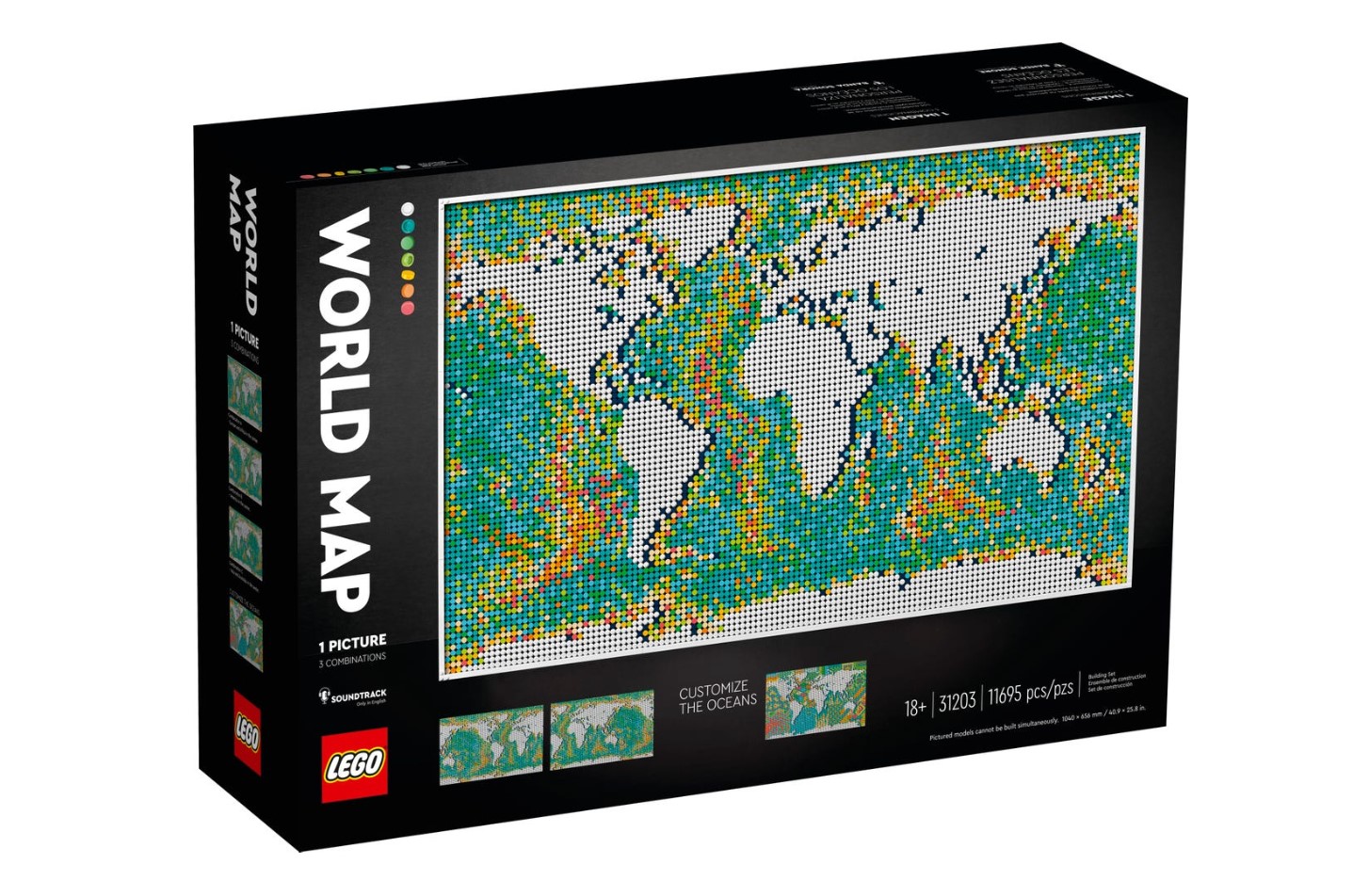 LEGO Art - Mapa do Mundo