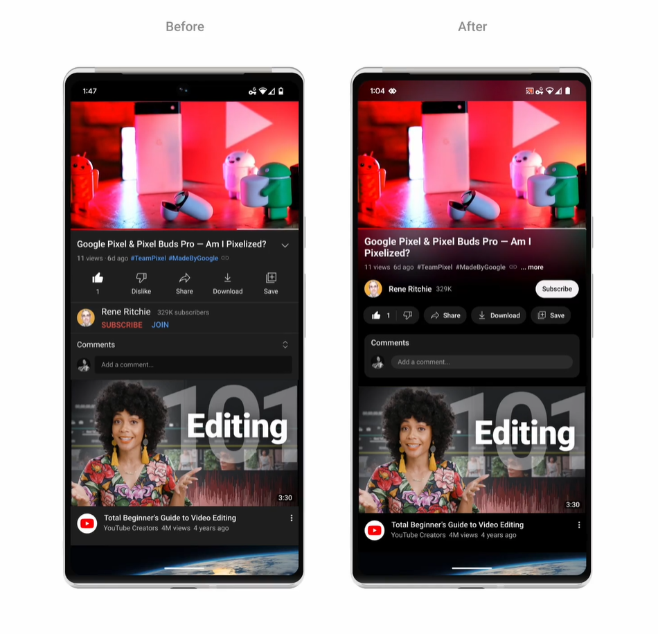 YouTube revela seu novo design, com mais recursos e 'luz ambiente'