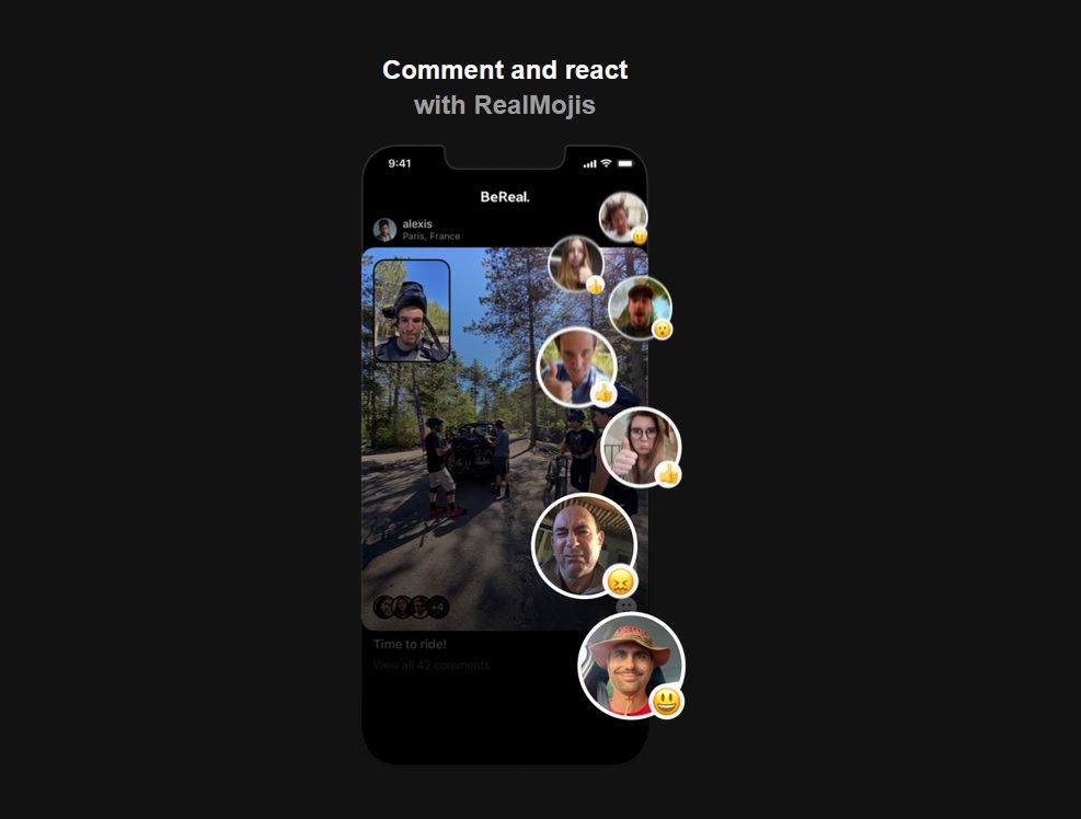 Possible to react with emotions to other users' posts