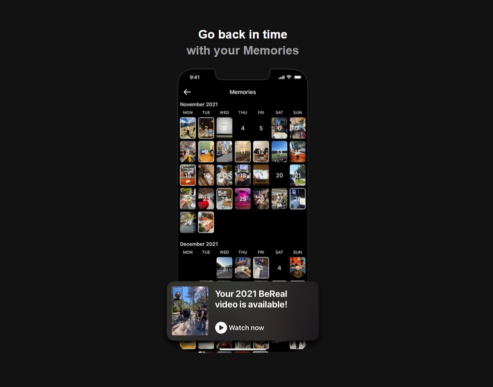 You can check a calendar with all your posts on the social network.
