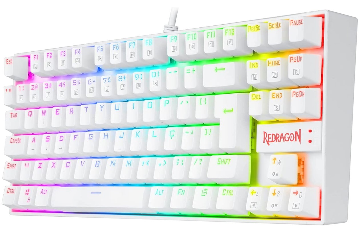 Imagem: Teclado Gamer Redragon Kumara Outemu Branco