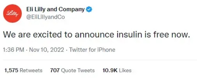 A mensagem com informação falsa já foi excluída do Twitter.