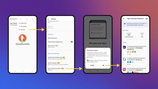 Enabling app tracker blocker.