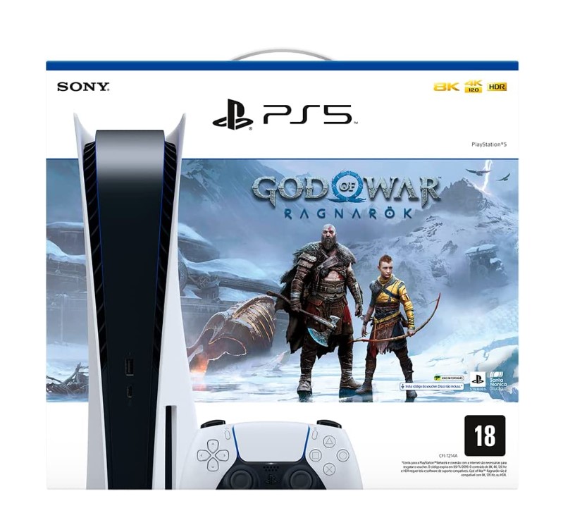 Imagem: PlayStation 5 + God of War Ragnarök