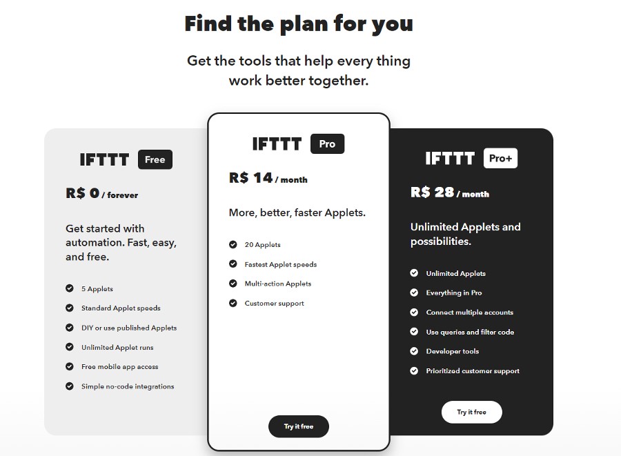 The basic plan is free, but one of the paid versions is recommended for professional use due to the complexity of the integrations available.