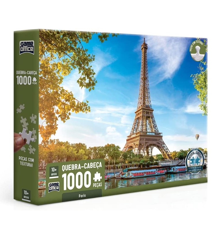 Imagem: Quebra-cabeça de 1000 peças - Paris, Toyster Brinquedos