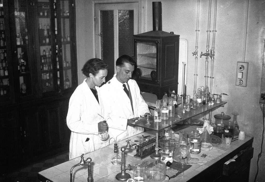 In the laboratories of Irene and Frederic.