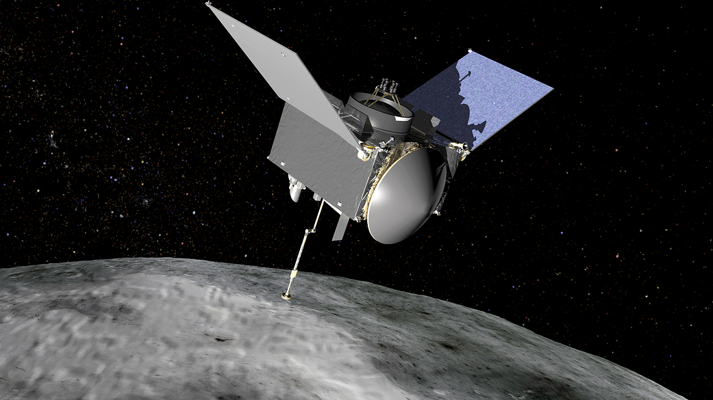Artist's interpretation of NASA's OSIRIS-REx spacecraft.