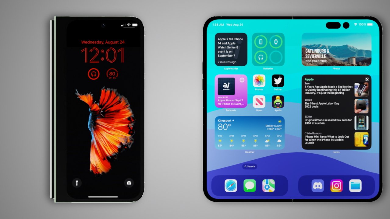 The so-called foldable iPhone is only supposed to launch in 2025.
