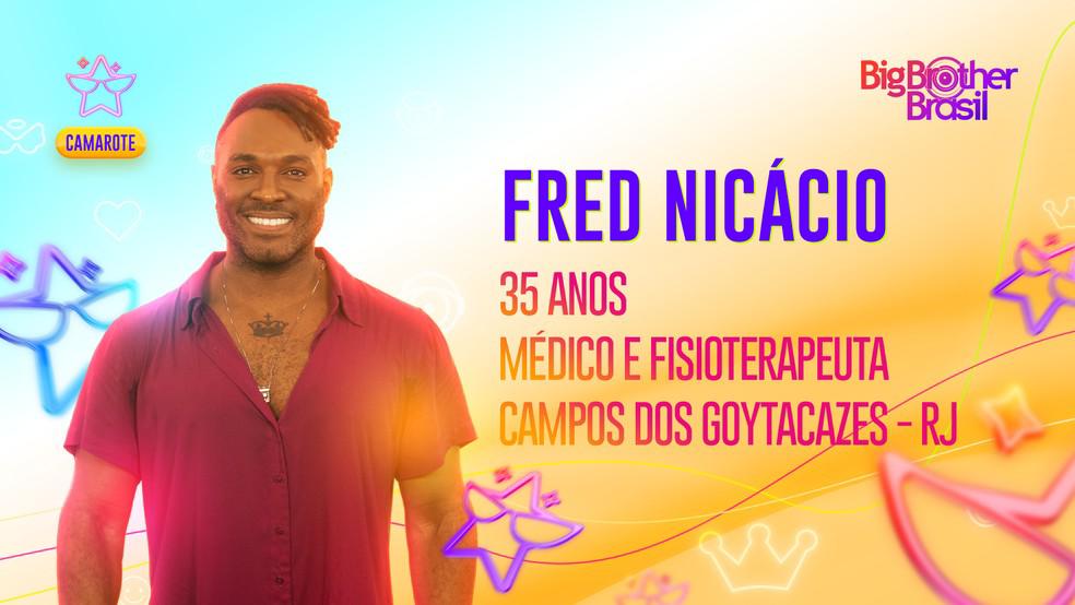 Fred Nicácio, brother do grupo Camarote do BBB 23