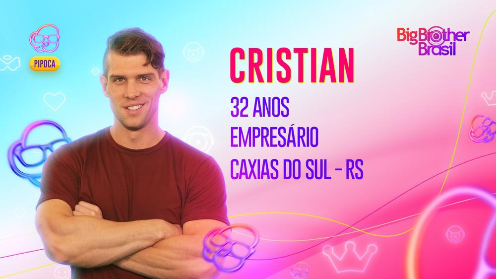 Cristian, brother do grupo Pipoca do BBB 23