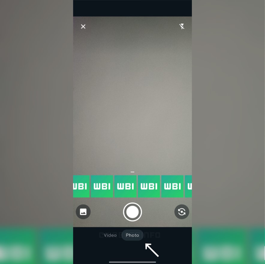Novo visual da câmera do WhatsApp para Android.