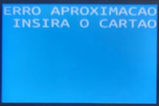 Golpe máquina de cartão