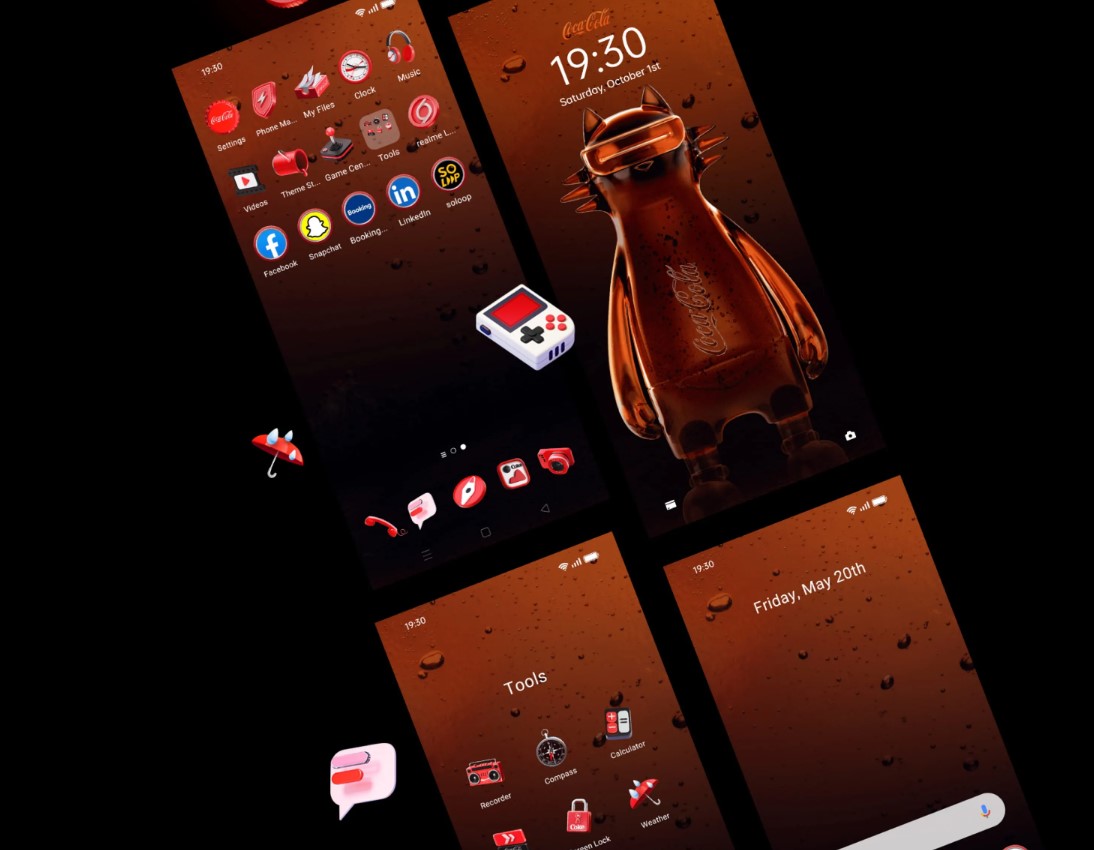 Coca-Cola mobile will have unique custom theme and ringtones.