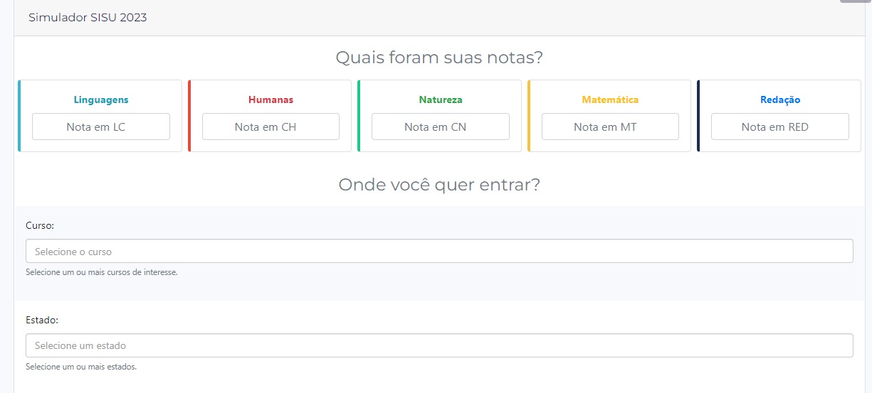 ENEM: confira 8 simuladores do Sisu para calcular sua nota média - TecMundo