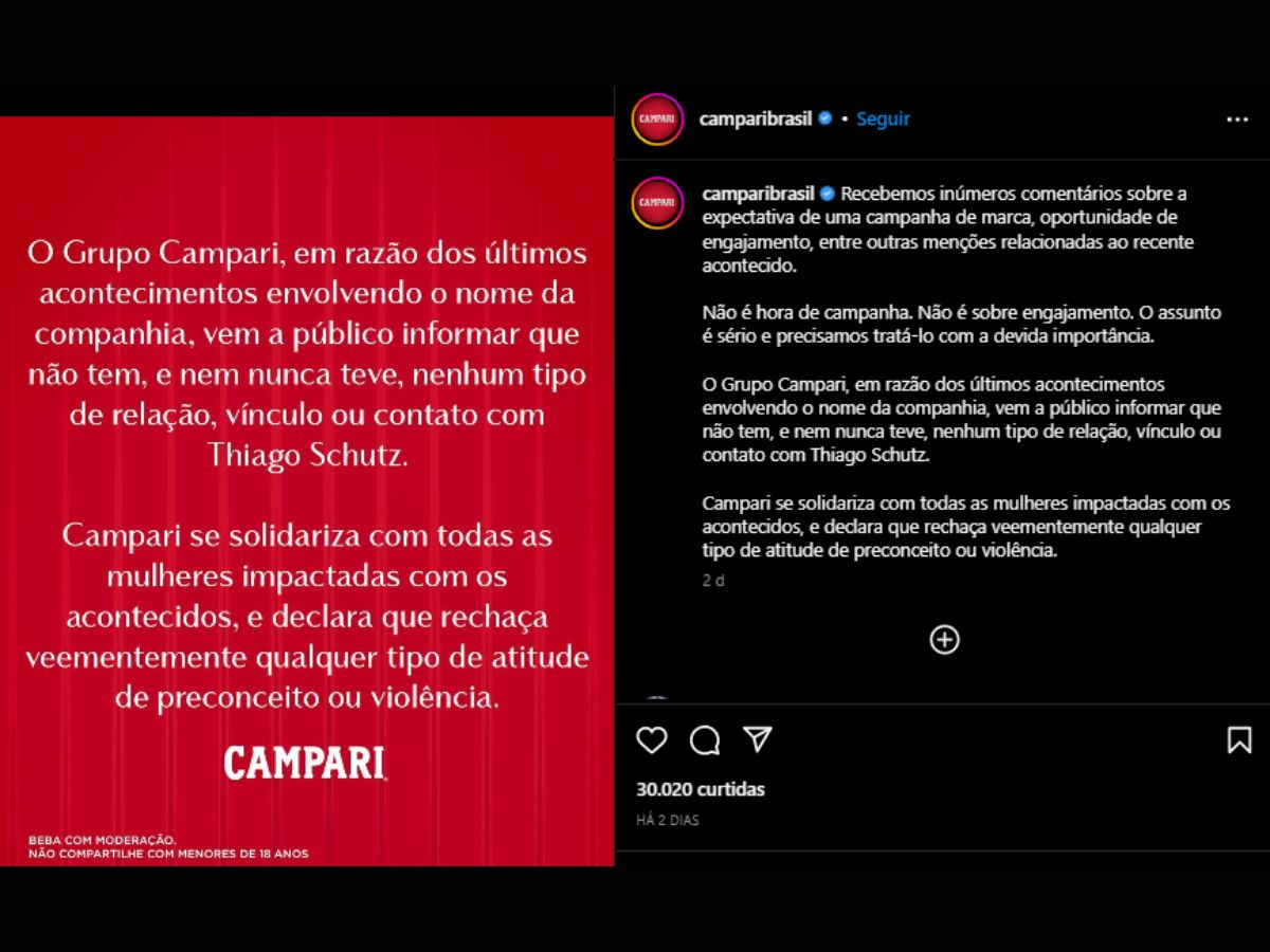 Explanation note from Campari Brasil.