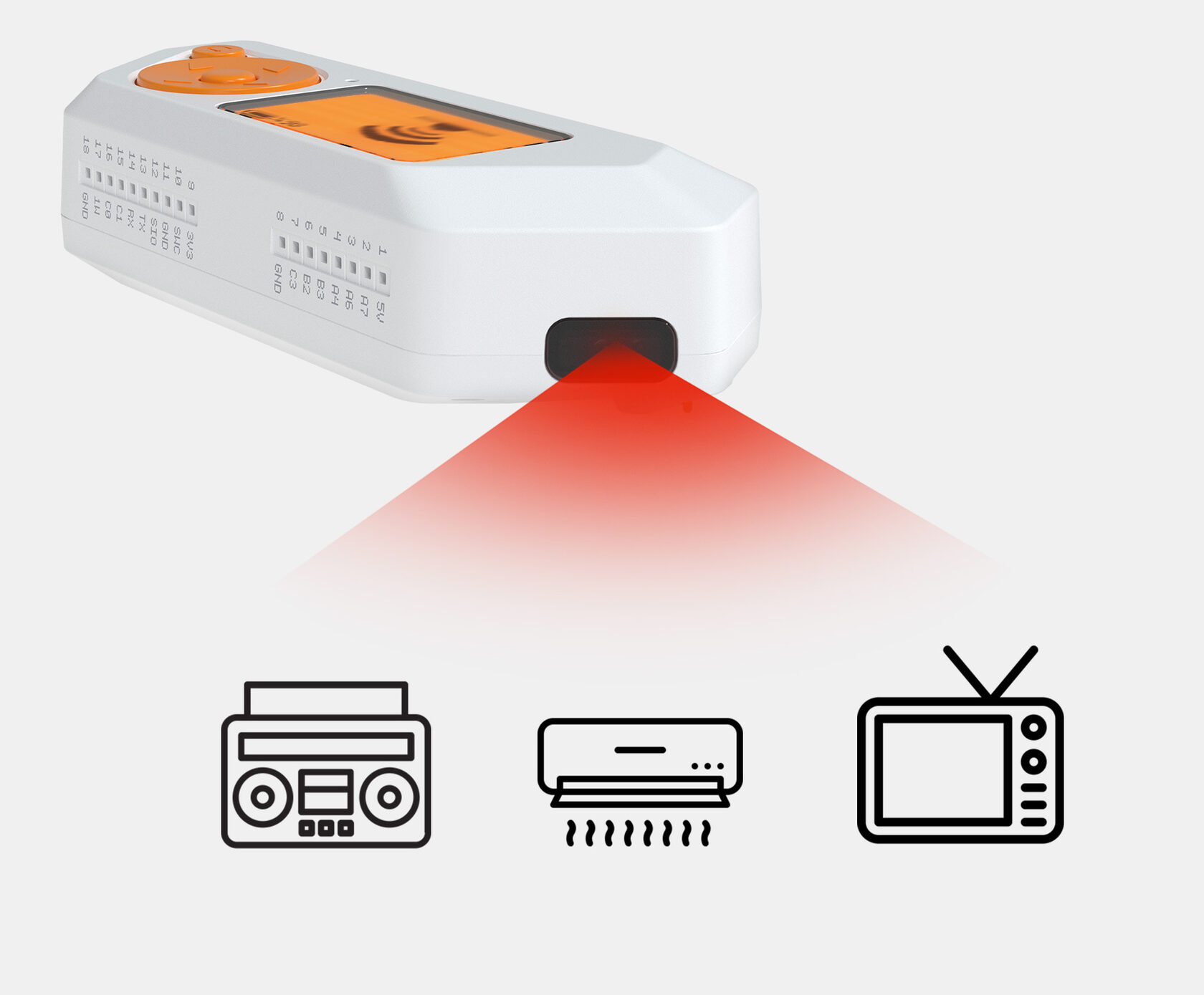 One of the functions of Flipper Zero is to test devices with infrared signals.