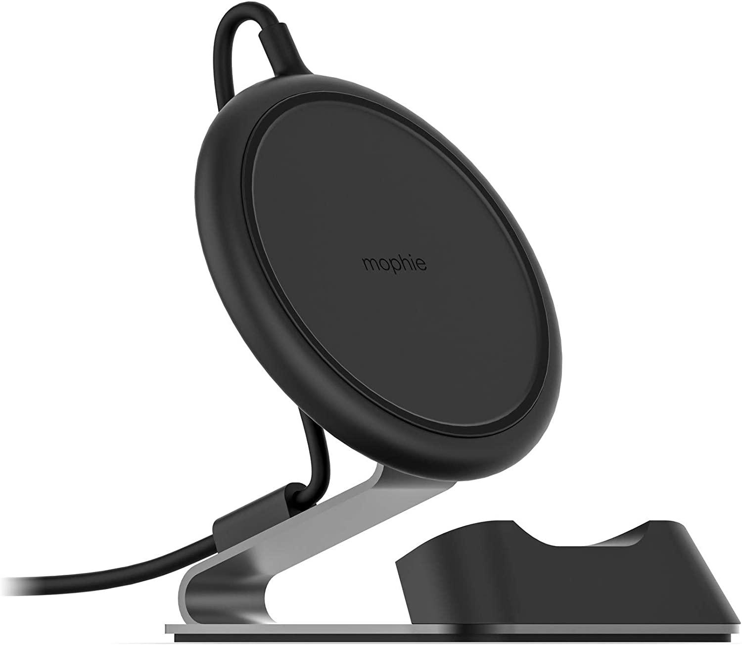 Mophie's wireless charger has a simple design.