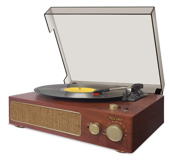 Image: Studio MAPLE Victrola with turntable, Raveo