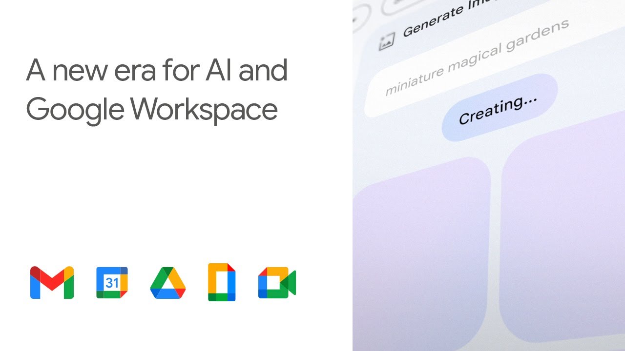 Google Workspace will soon have productive AI tools.