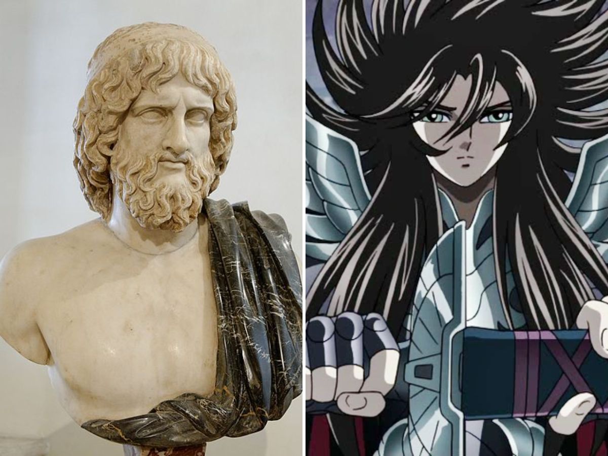 Shun é a reencarnação do deus grego Hades.