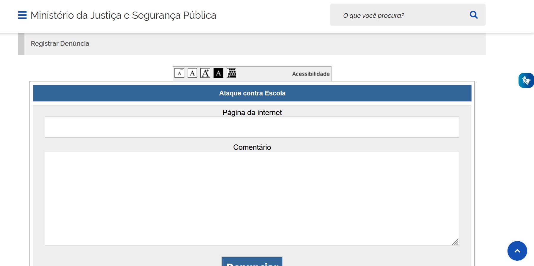 Denúncia escolas