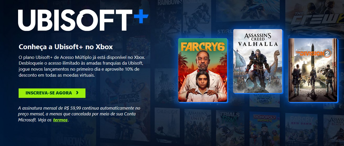 Ubisoft+ é lançado no Xbox com mais de 60 jogos por R$ 60 por mês 1