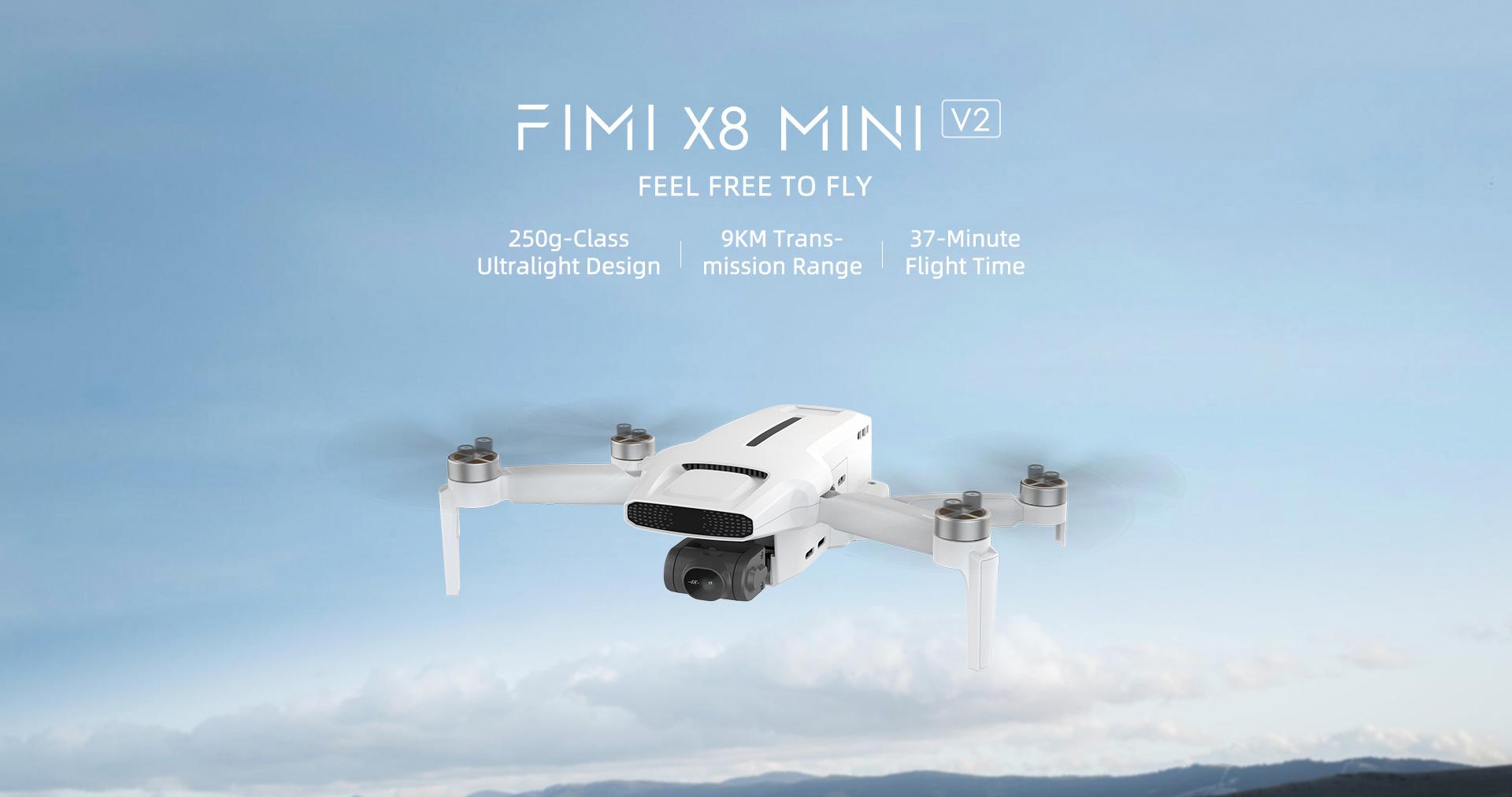 FIMI X8 mini pesa menos de 260 gramas.