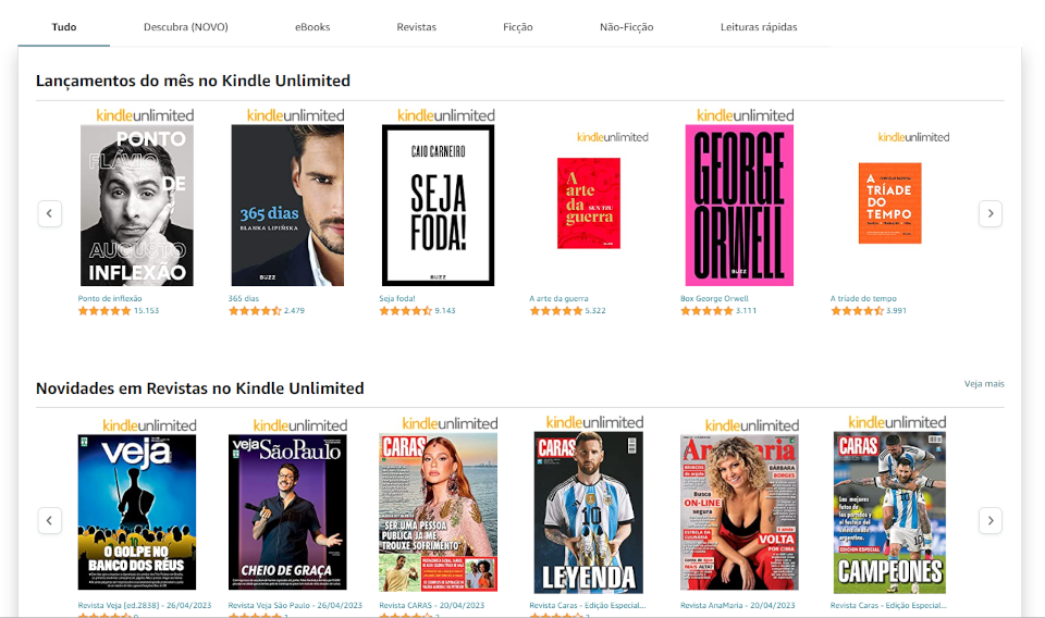 On the subscription home page, the user has the best way to find eBooks.