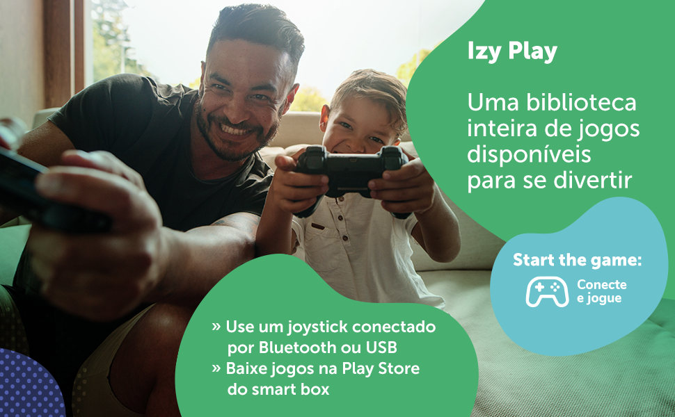 IZY Play makes it possible to play mobile games on TV and with video game controllers.