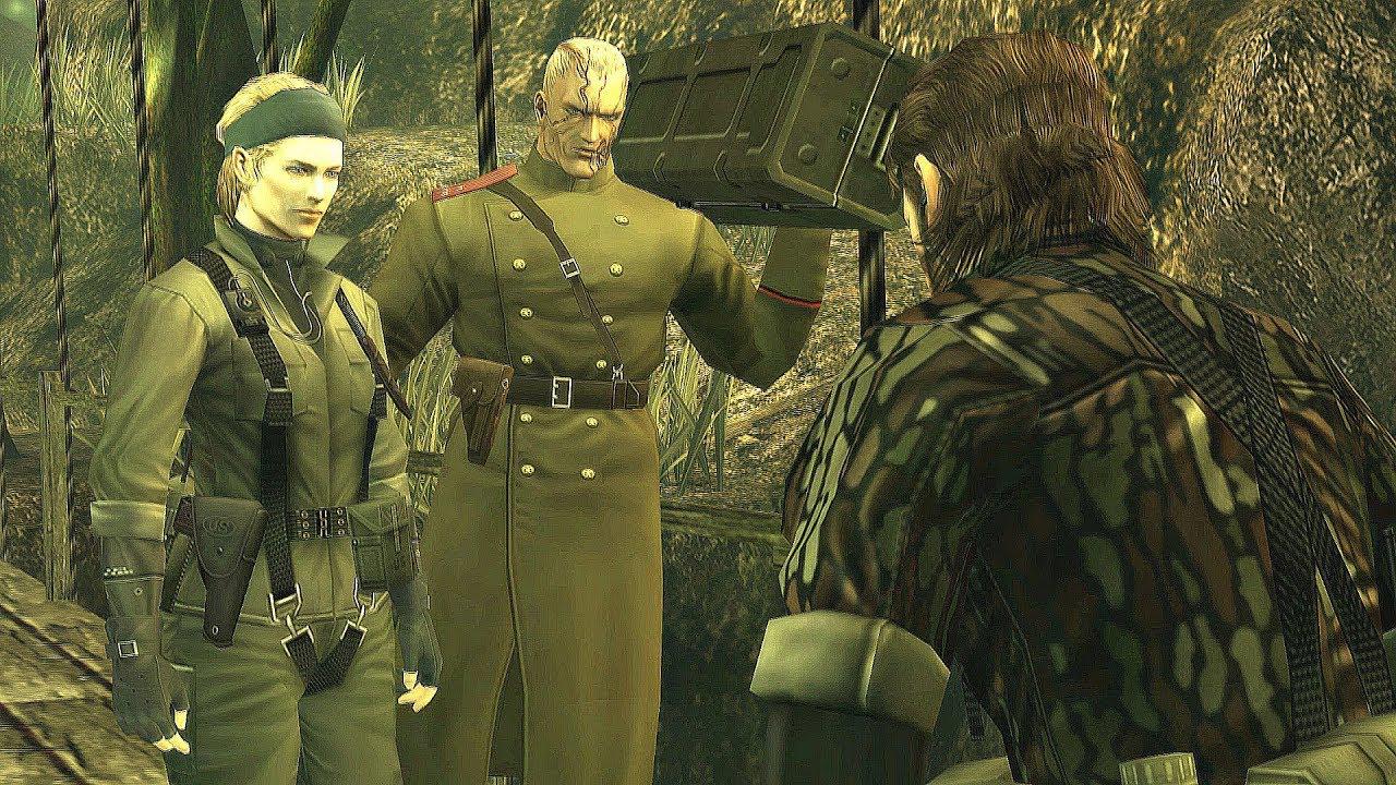 The Boss, Volgin e Naked Snake, respectivamente.