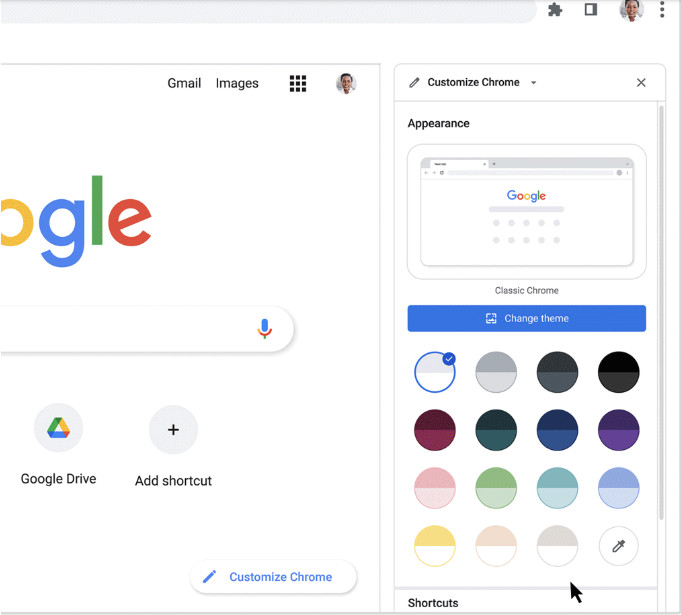 É possível personalizar o Chrome apenas abrindo uma nova aba e acompanhando as mudanças em tempo real.