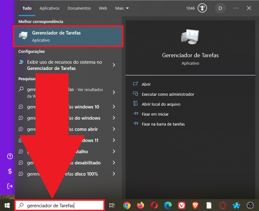 It is also possible to open "Task Manager" via Windows search.