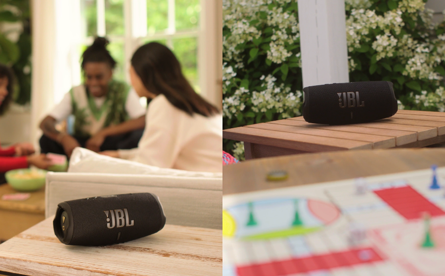 JBL Charge 5 Wi-Fi has the power to liven up the indoor and outdoor spaces.