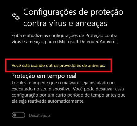 If you already have antivirus running in the operating system, pay attention to the warning from Windows itself.
