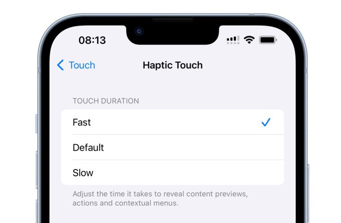 Novo recurso traz de volta o 3D Touch para os novos iPhones.