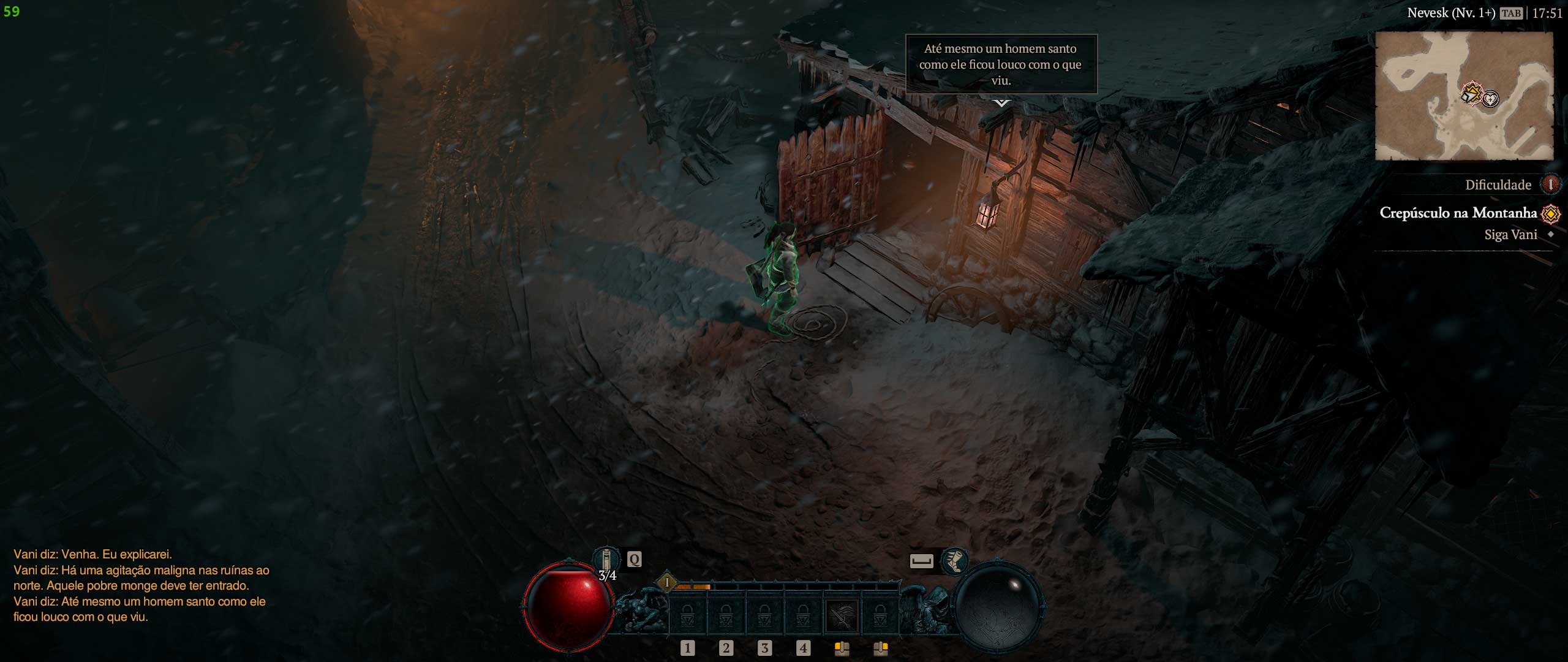 Descrição da Imagem: Cenario interativo dentro do jogo onde toca sons de localização de itens